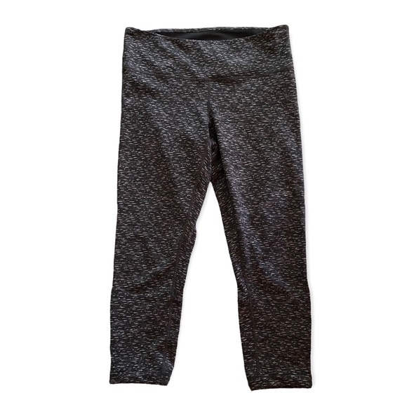 Prana crop leggings black white print Size Large L - Picture 1 of 5